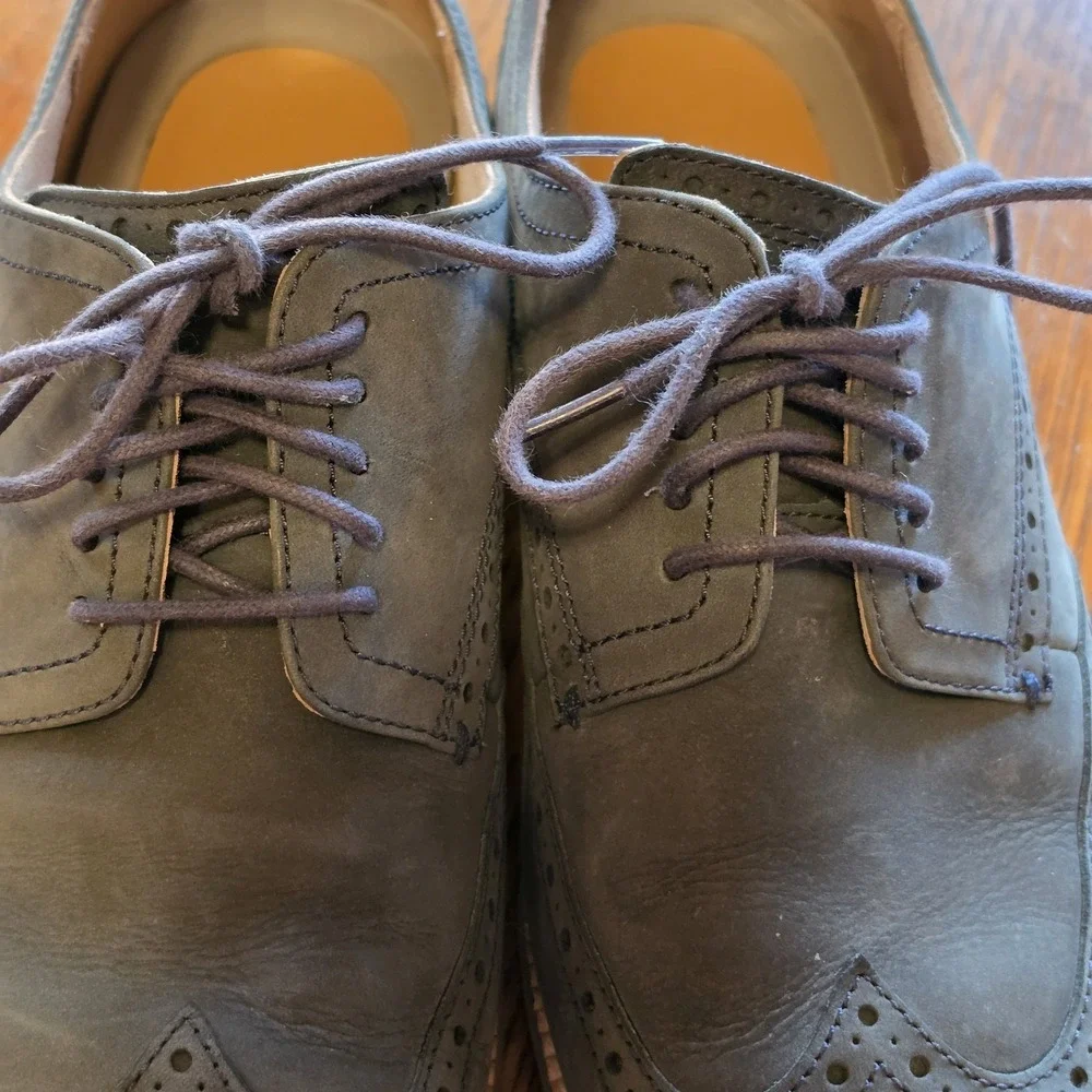 Cole Haan Shoes Original Grand Smoky Blue Wingtip Oxfords C26473 Mens Size 9.5 M